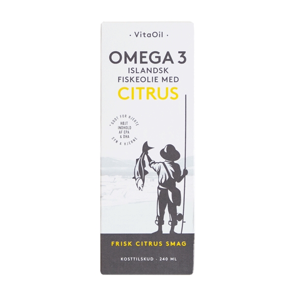 Omega-3 Islandsk Fiskeolie Citrus Lysi 240 ml