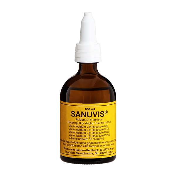 Sanuvis (L+mælkesyre) Sanum 100 ml