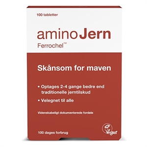 AminoJern Ferrochel 25 mg 100 tabletter