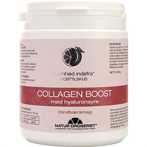 Collagen Boost med Hyaluronsyre Hindbærsmag 350 g