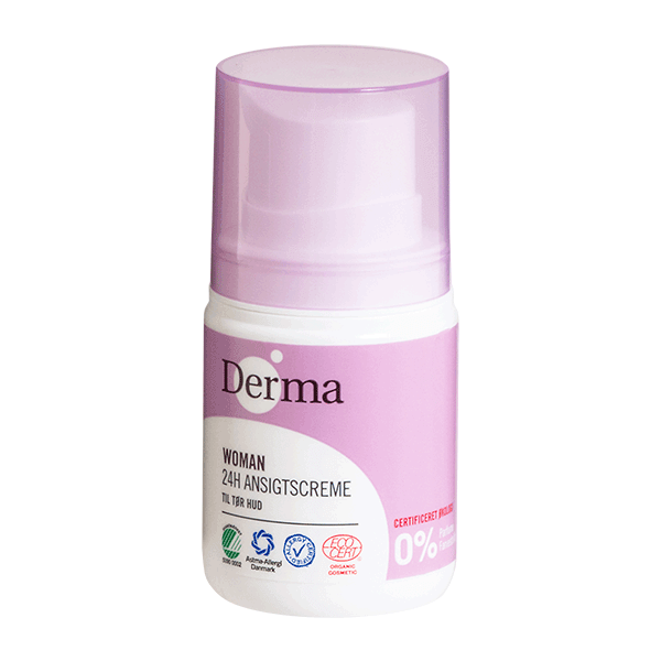 24h Ansigtscreme tør hud Derma Woman 50 ml økologisk