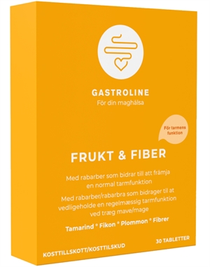 Frugt & Fibre Gastroline 30 Tabletter