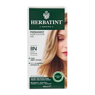 8N Light Blonde Hårfarve Herbatint 150 ml