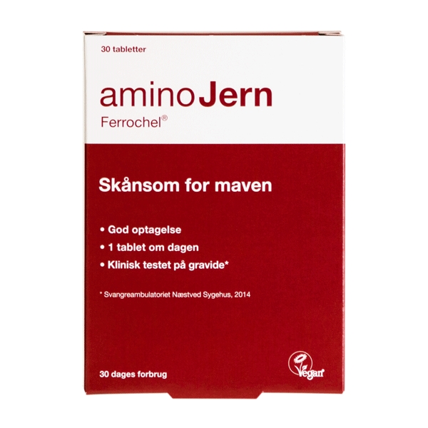 AminoJern Ferrochel 30 tabletter