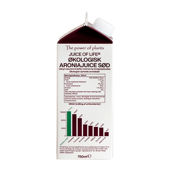 Aronia Juice Sød 750 ml økologisk