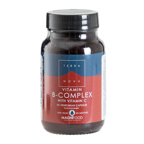 B-Complex with Vitamin C Terranova 50 kapsler