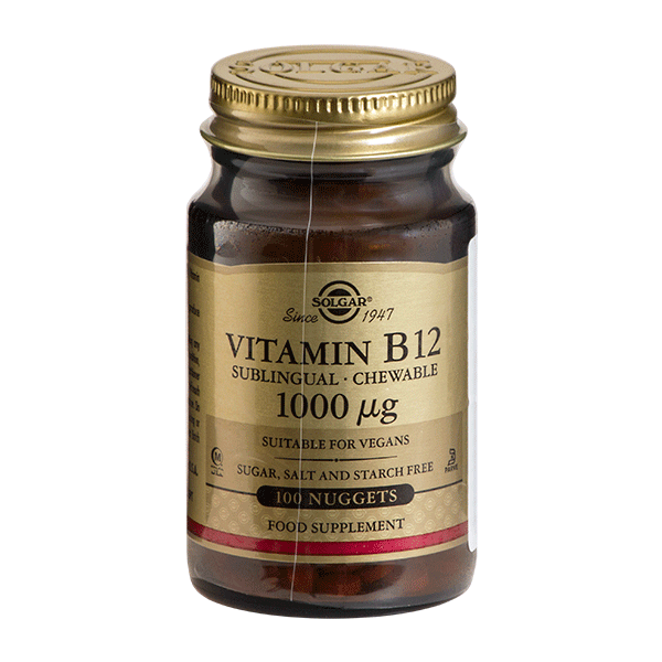 B12 Vitamin Solgar 1000 mcg 100 tyggetabletter