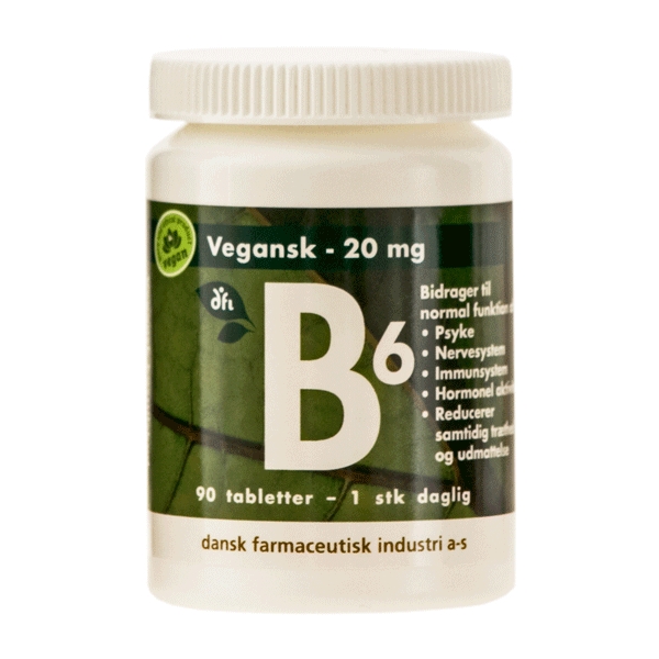 B6 20 mg 90 tabletter