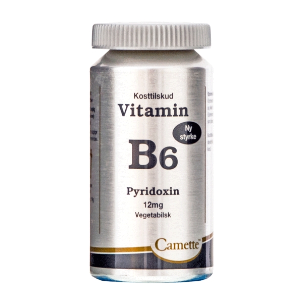 B6 Vitamin 12 mg Pyridoxin Camette 90 tabletter