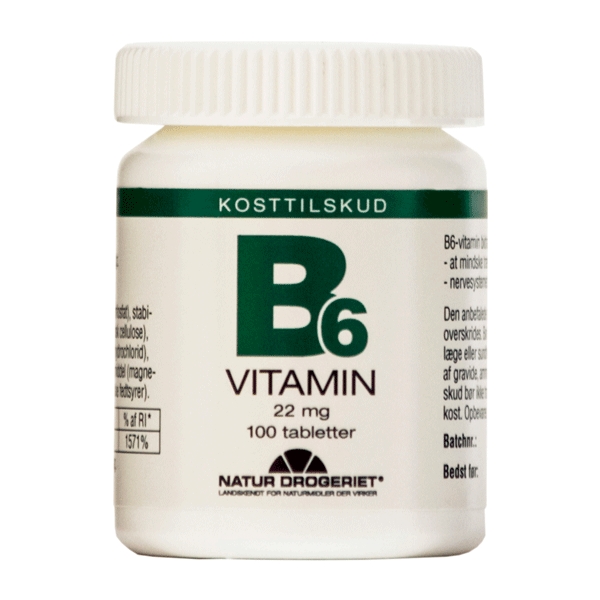 B6 vitamin 22 mg 100 tabletter