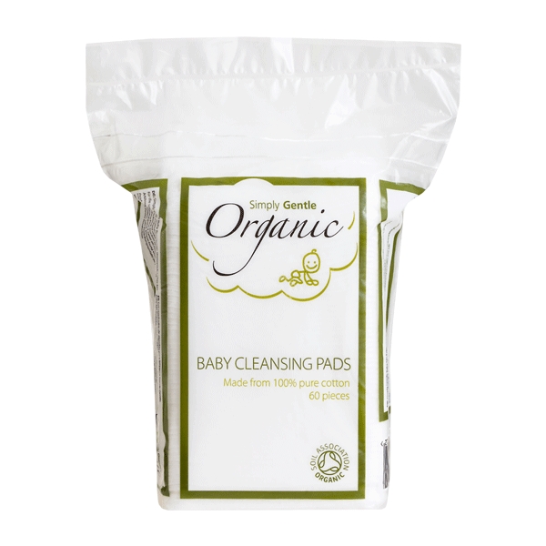 Baby Cleansing Pads Simply Gentle 60 stk. økologisk