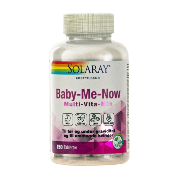 Baby-Me-Now Solaray 150 tabletter