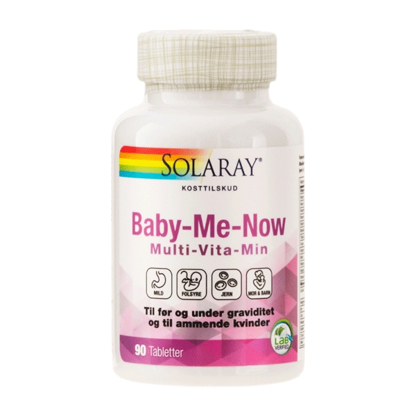 Baby-Me-Now Solaray 90 tabletter