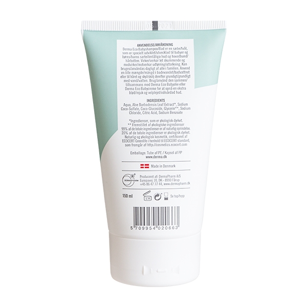 Baby Shampoo/Bad Derma Eco 150 ml økologisk