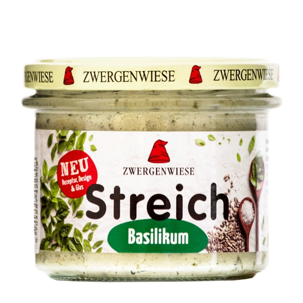 Basilikum Smørepålæg Streich 180 g økologisk