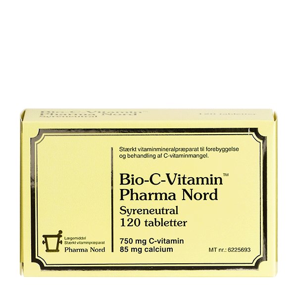 Bio-C-Vitamin syreneutral 750 mg 120 tabletter