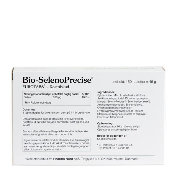 Bio-SelenoPrecise Eurotabs 100 mcg 150 tabletter