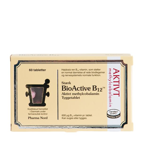 BioActive B12 Stærk 60 tyggetabletter