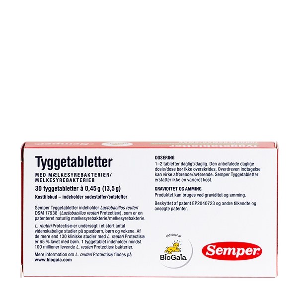BioGaia Tyggetabletter Semper 30 tabletter