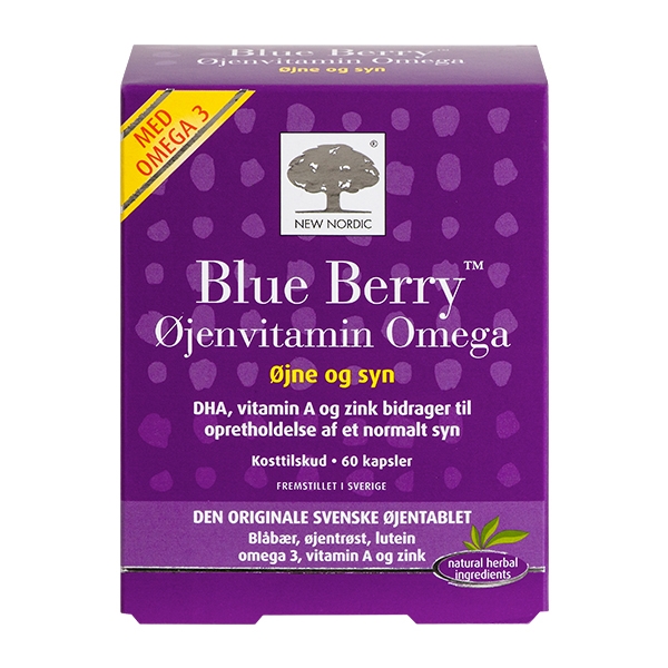 Blue Berry Øjenvitamin Omega 60 kapsler