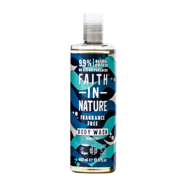 Body Wash Sensitive Fragrance Free Faith in Nature 400 ml