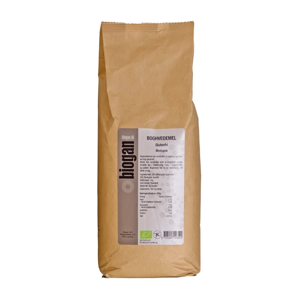 Boghvedemel glutenfri 1 kg økologisk