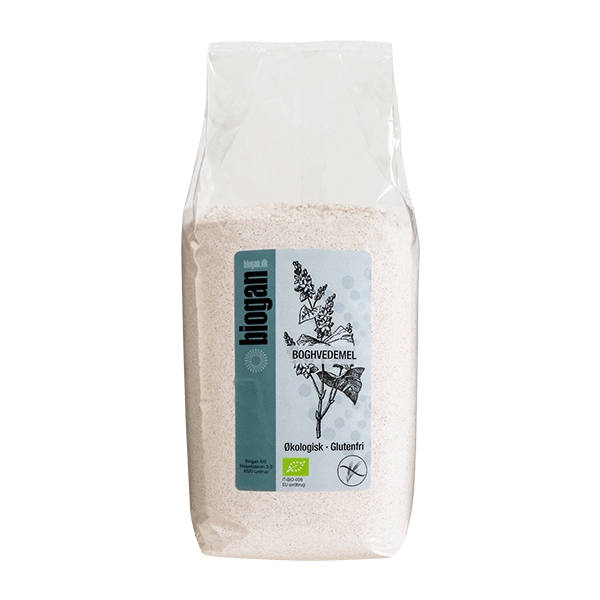 Boghvedemel glutenfri Biogan 1 kg økologisk