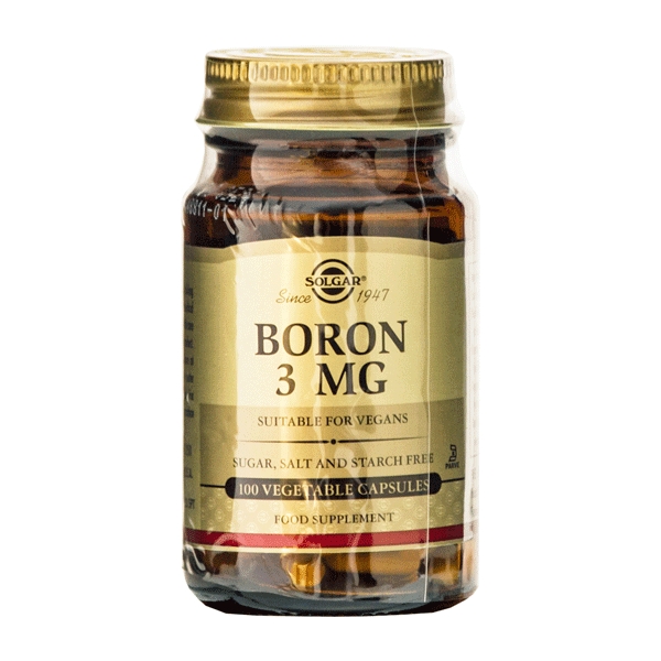 Boron 3 mg Solgar 100 vegetabilske kapsler
