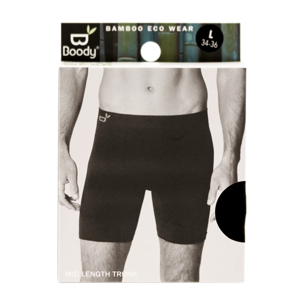 Boxer Shorts Extra Lange Sort str. L Boody RESTSALG