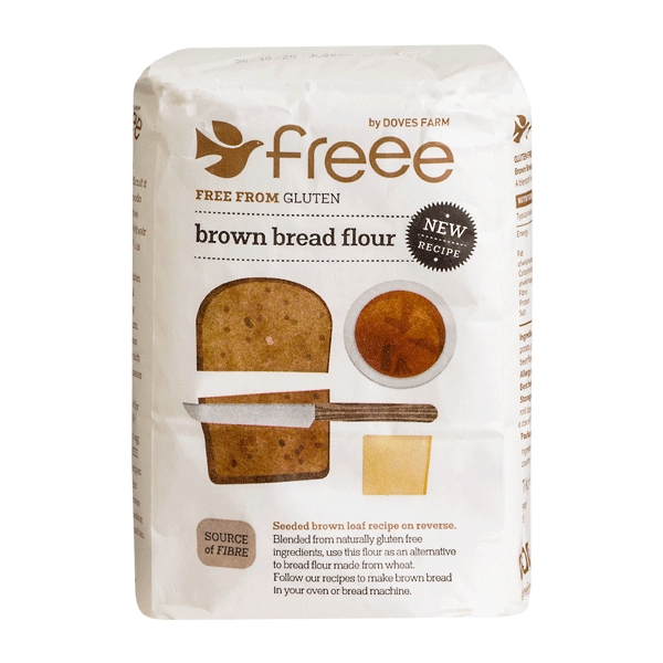 Brown Bread Flour Doves Farm Mørk glutenfri 1 kg