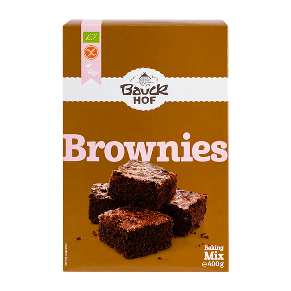 Brownies Mix Bauckhof glutenfri 400 g økologisk