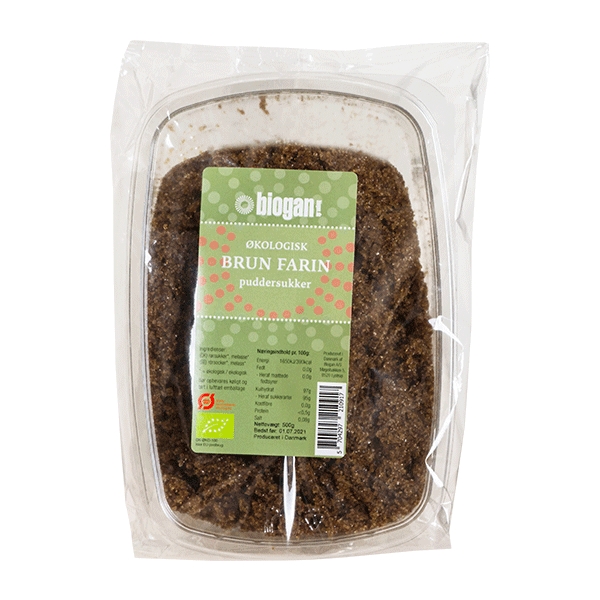 Brun Farin Biogan 500 g økologisk