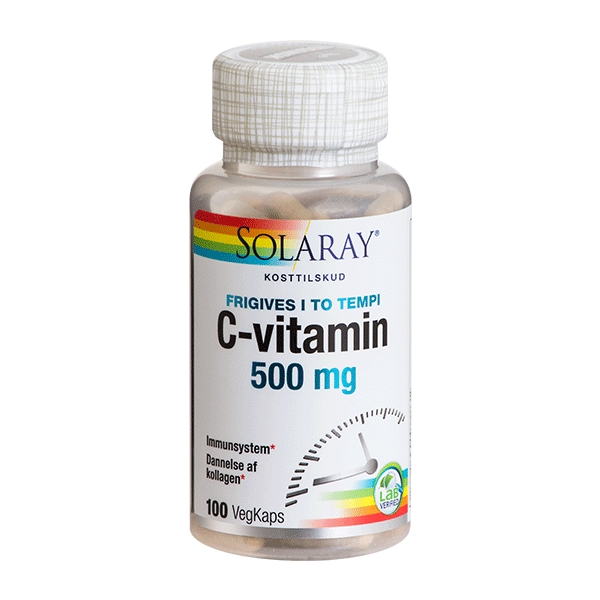 C-Vitamin 500 mg Solaray 100 kapsler