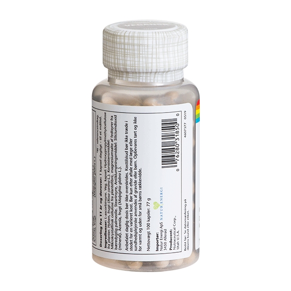 C-Vitamin 500 mg Solaray 100 kapsler