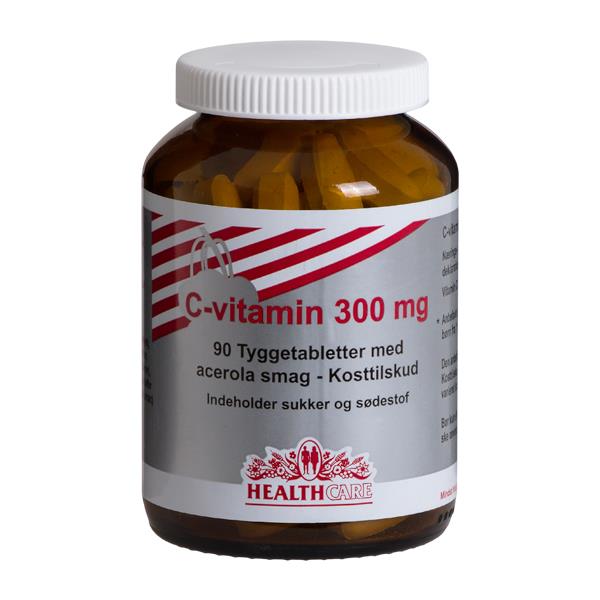C-vitamin 300 mg med Acerola smag 90 tyggetabletter