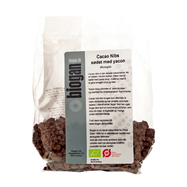 Cacao Nibs sødet med Yacon 200 g økologisk