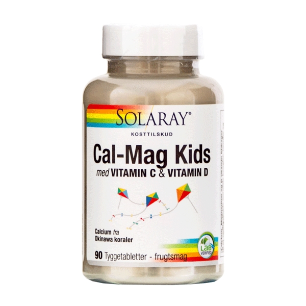 Cal-Mag Kids Solaray 90 tyggetabletter