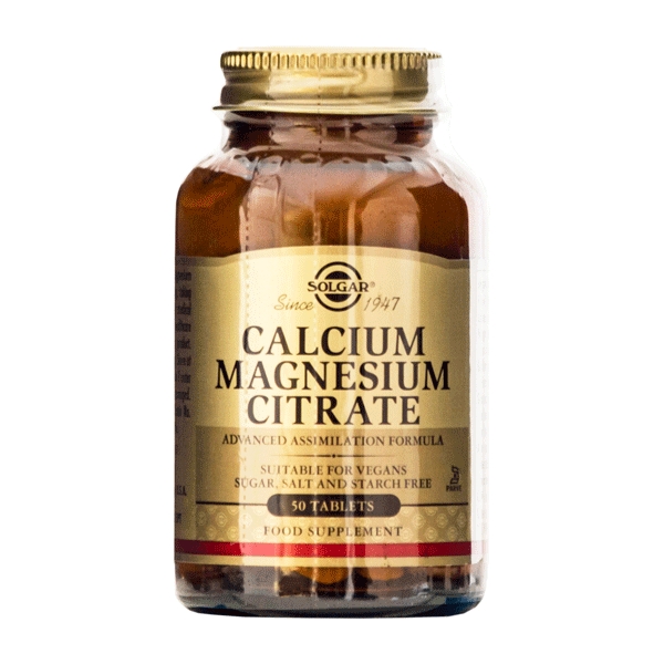 Calcium Magnesium Citrate Solgar 50 tabletter