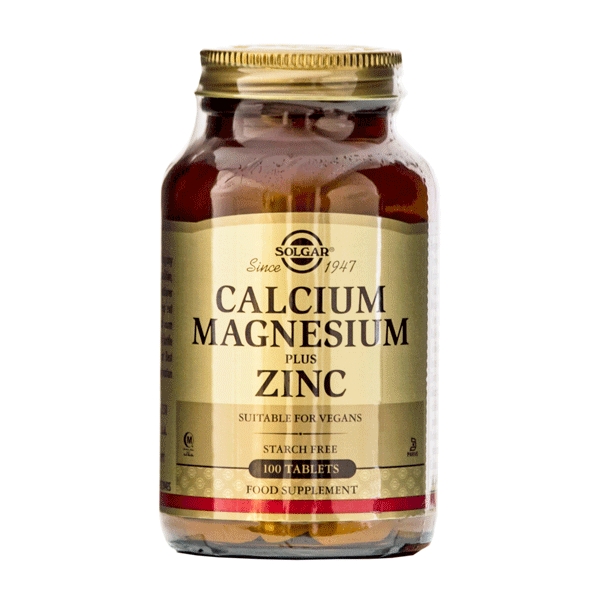 Calcium Magnesium Plus Zinc Solgar 100 tabletter