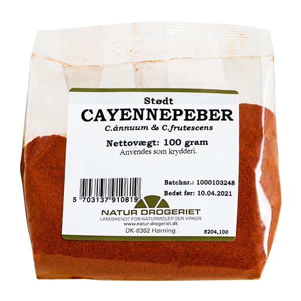Cayennepeber Stødt 100 g