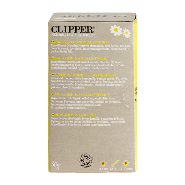 Chamomile Infusion Calm Clipper 20 breve økologisk