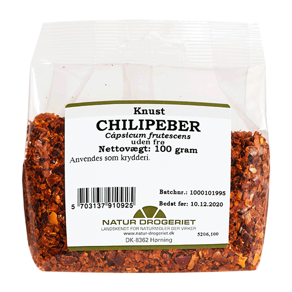 Chilipeber knust uden frø 100 g