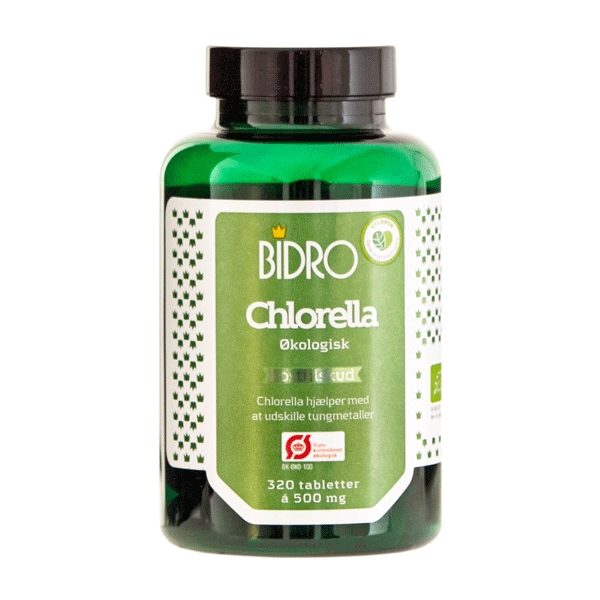 Chlorella Bidro 320 tabletter økologisk