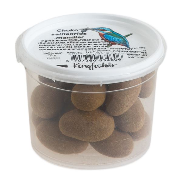 Choko Saltlakrids Mandler Kingfisher 70 g