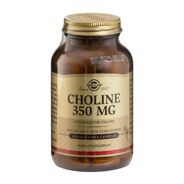 Choline 350 mg Solgar 100 vegetabilske kapsler