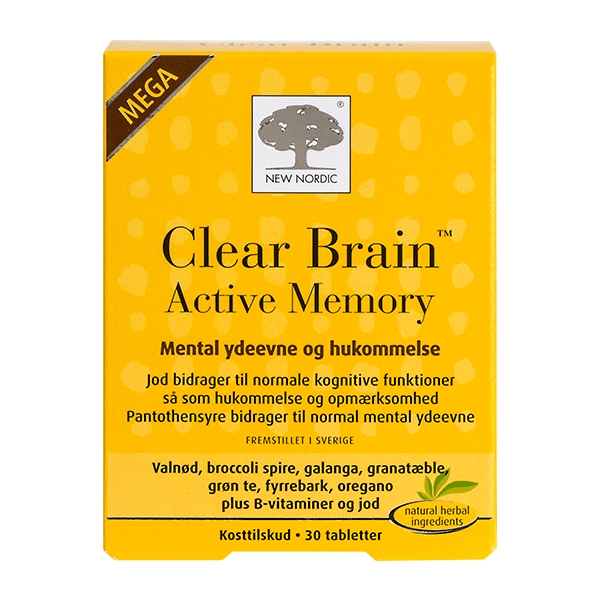 Clear Brain Active Memory 30 tabletter