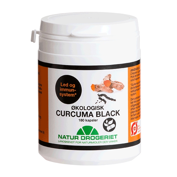 Curcuma Black 180 vegetabilske kapsler økologisk