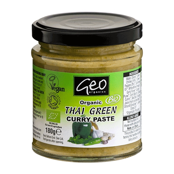 Curry Paste Thai Green glutenfri 180 g økologisk