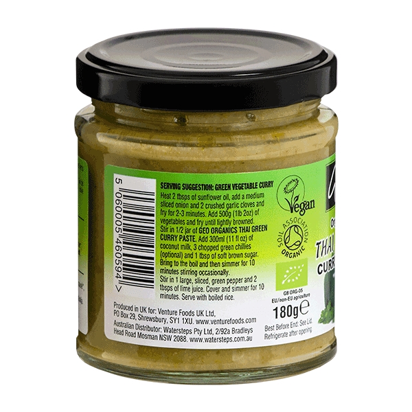 Curry Paste Thai Green glutenfri 180 g økologisk