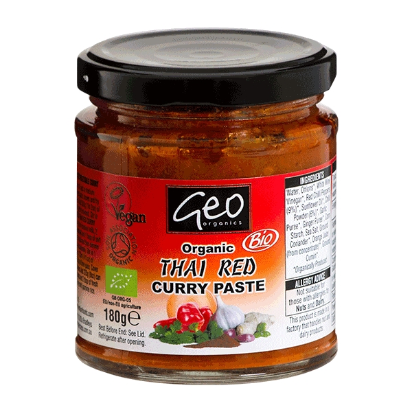 Curry Paste Thai Red glutenfri 180 g økologisk